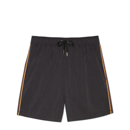 Paul Smith Swim Shorts With Artist Stripe Trim Black