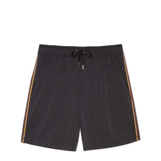 Paul Smith Swim Shorts With Artist Stripe Trim Black