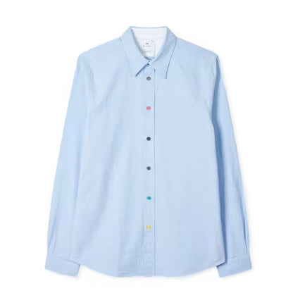 Paul Smith Tailored-Fit Blue Oxford Shirt Light Blue