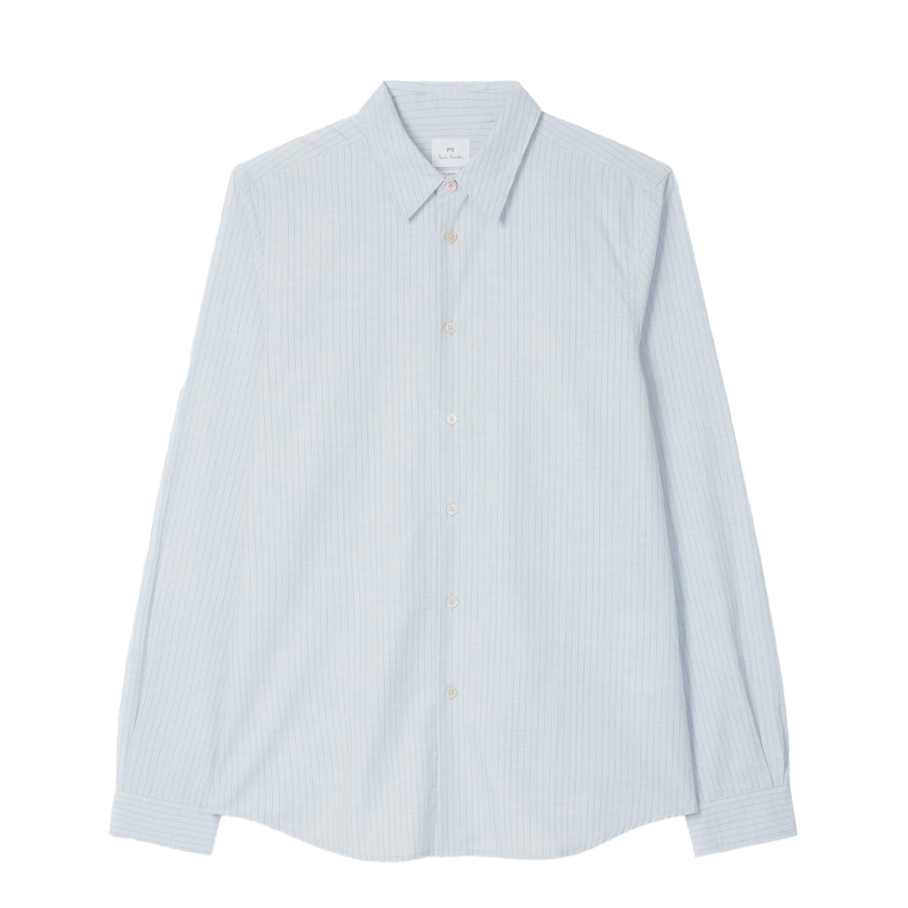 Paul Smith Tailored-Fit Melange Stripe Shirt Light Blue