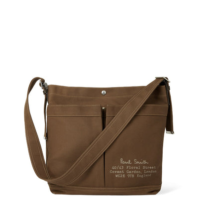 Paul Smith TekWax Cotton Adjustable Tote Bag Khaki