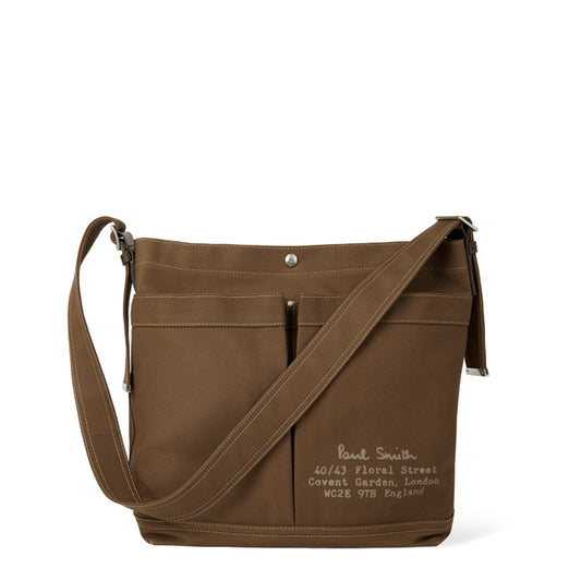 Paul Smith TekWax Cotton Adjustable Tote Bag Khaki
