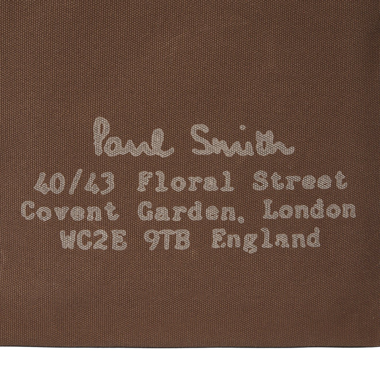 Paul Smith TekWax Cotton Musette Bag Khaki