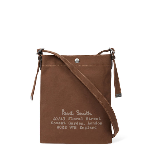 Paul Smith TekWax Cotton Musette Bag Khaki