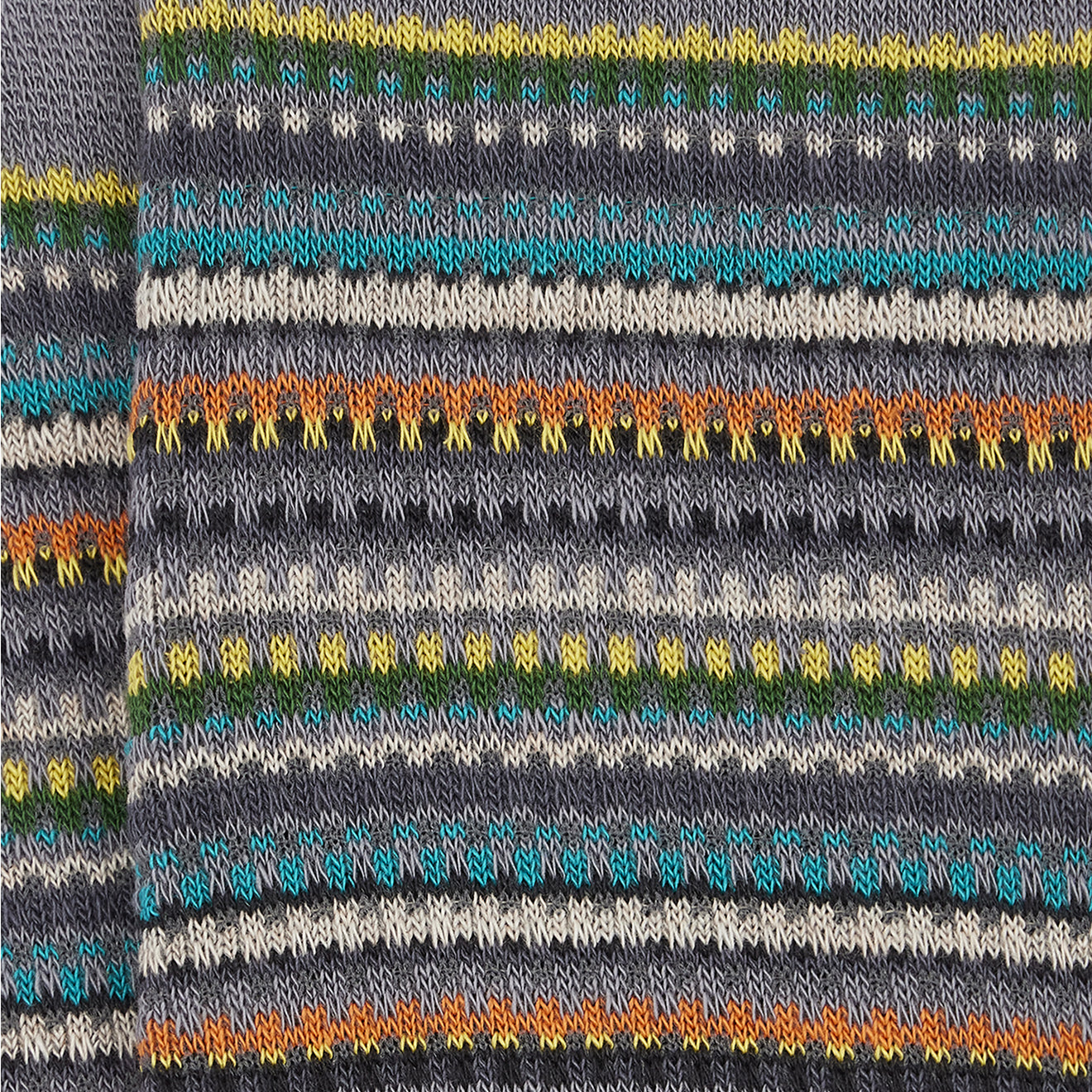 Paul Smith Tonal Stripe Cotton-Blend Pique Socks Grey