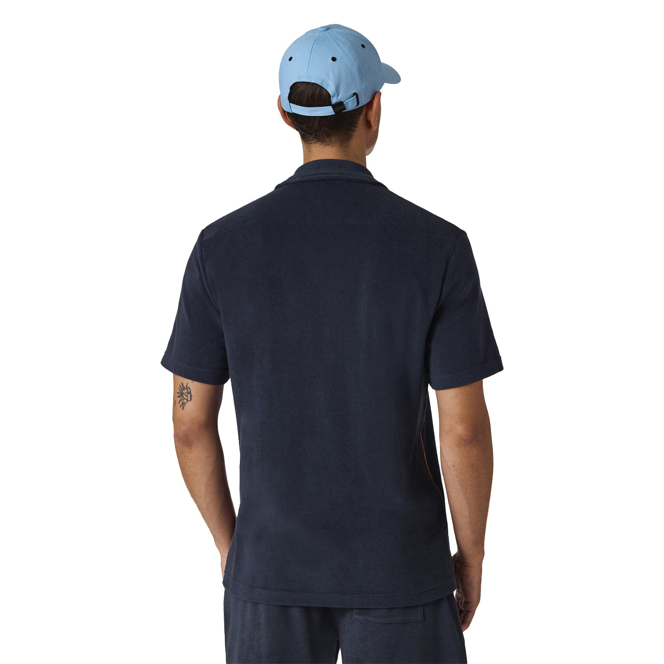 Paul Smith Towelling Lounge Shirt Navy Blue