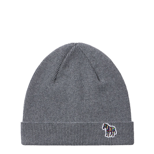 Paul Smith Zebra Beanie Hat Grey