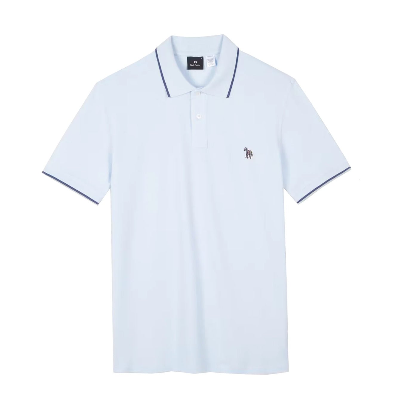 Paul Smith Zebra Logo Polo Shirt Powder Blue - The Sporting Lodge