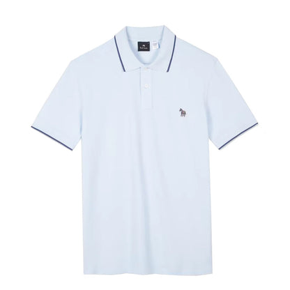 Paul Smith Zebra Logo Polo Shirt Powder Blue - The Sporting Lodge