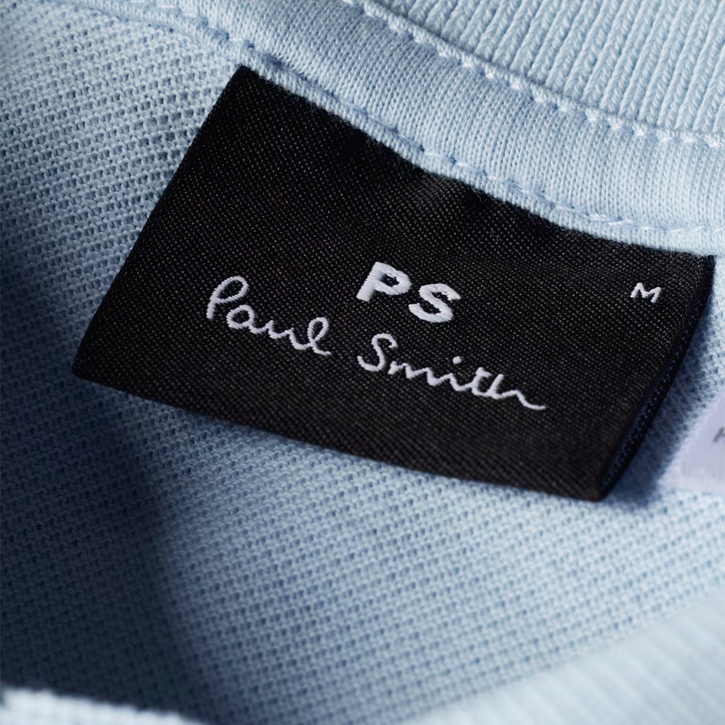 Paul Smith Zebra Logo Polo Shirt Powder Blue