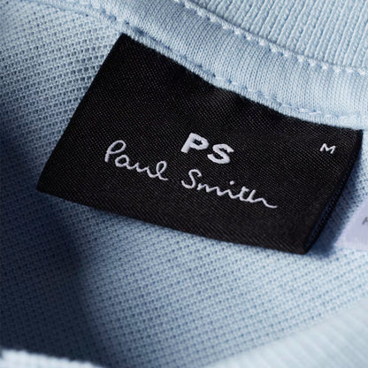 Paul Smith Zebra Logo Polo Shirt Powder Blue
