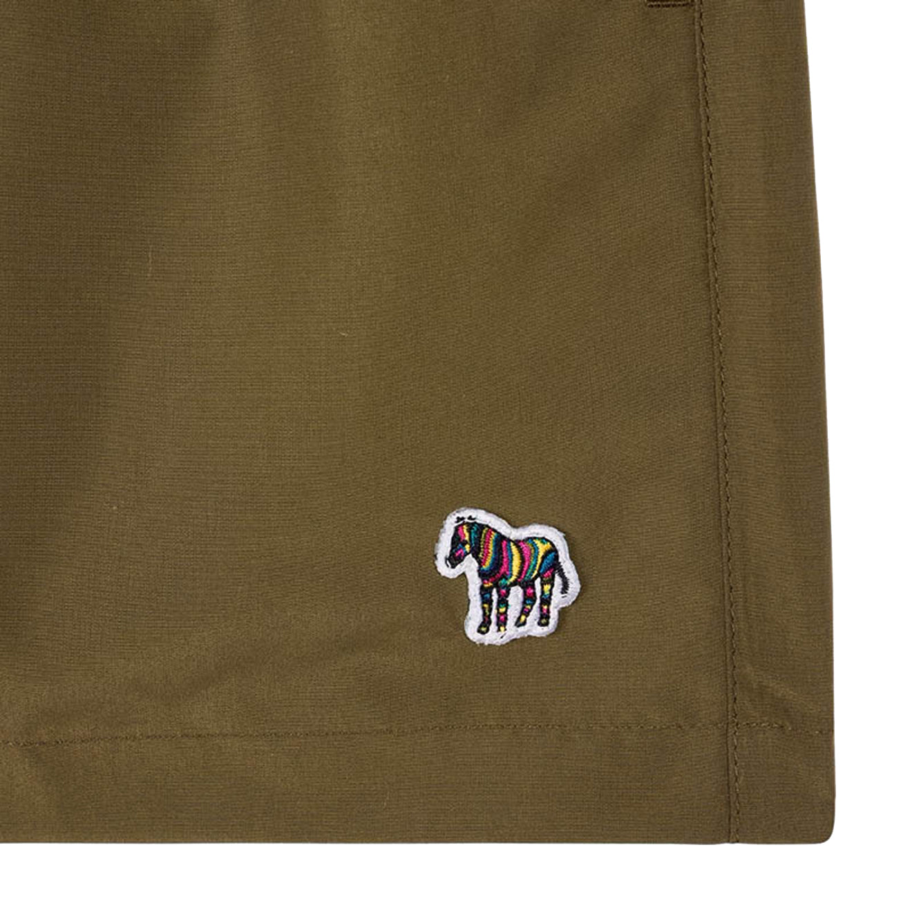 Paul Smith Zebra Logo Swim Shorts Military Green