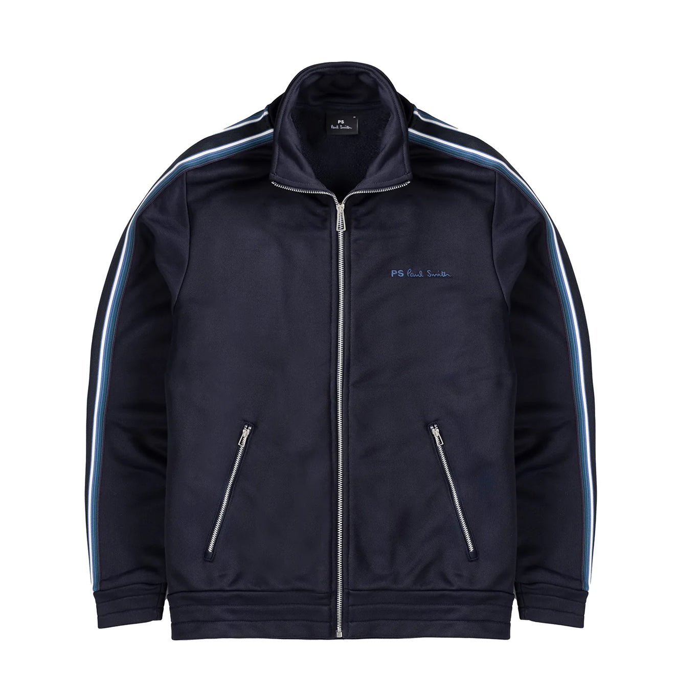 Paul Smith Zip Funnel Neck Sweat Very Dark Navy - The Sporting Lodge