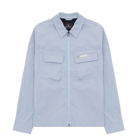 Paul Smith Zip Overshirt Light Blue - The Sporting Lodge