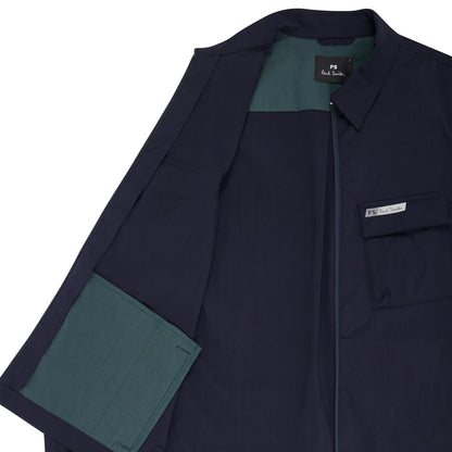 Paul Smith Zip Overshirt Very Dark Navy
