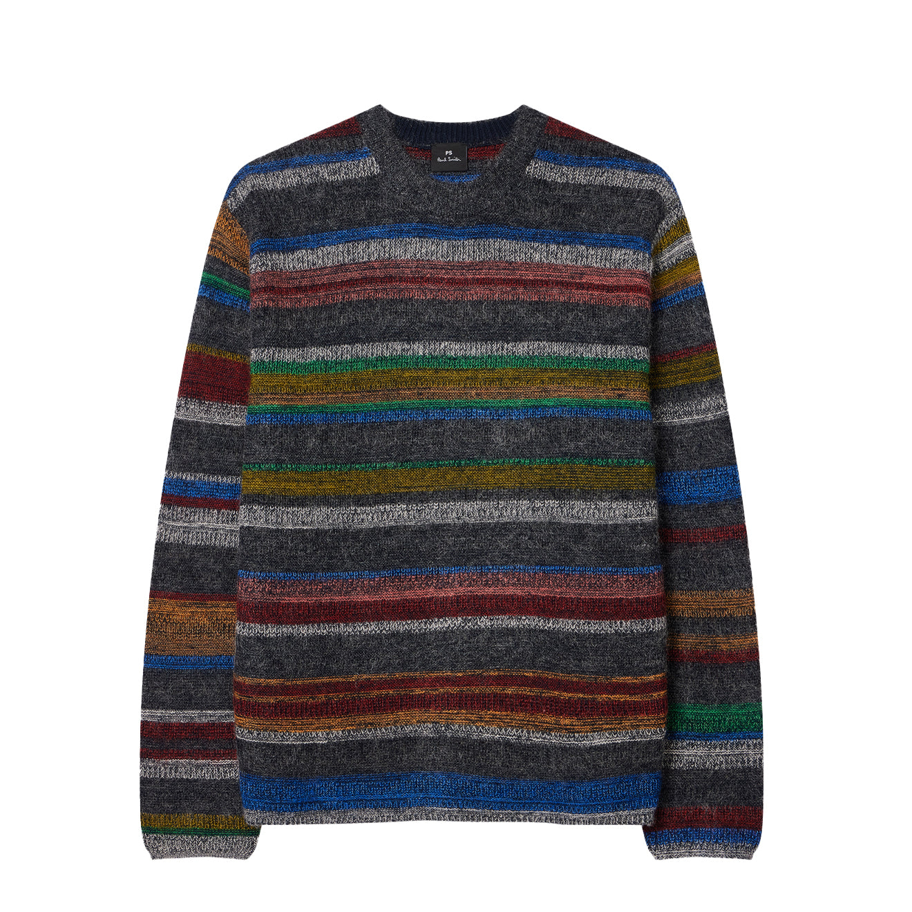 Paul Smith 'Crayon Stripe' Cotton-Mohair Sweater Multicolour