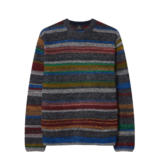 Paul Smith 'Crayon Stripe' Cotton-Mohair Sweater Multicolour