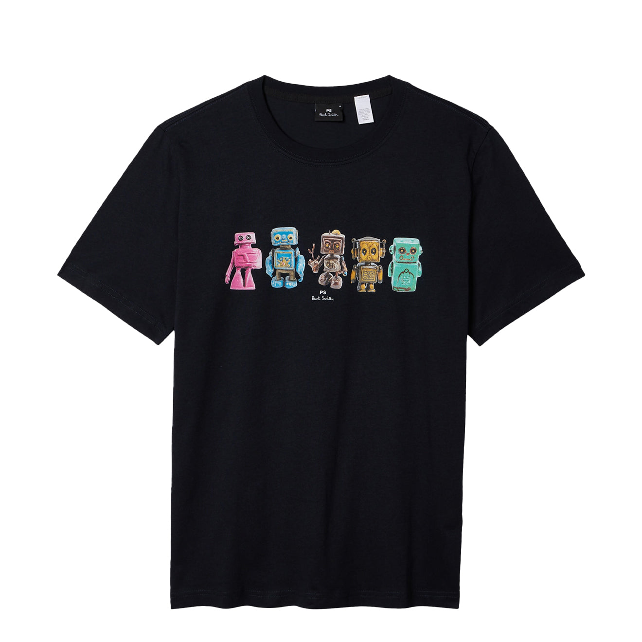 Paul Smith 'Robots' T-Shirt Navy Blue