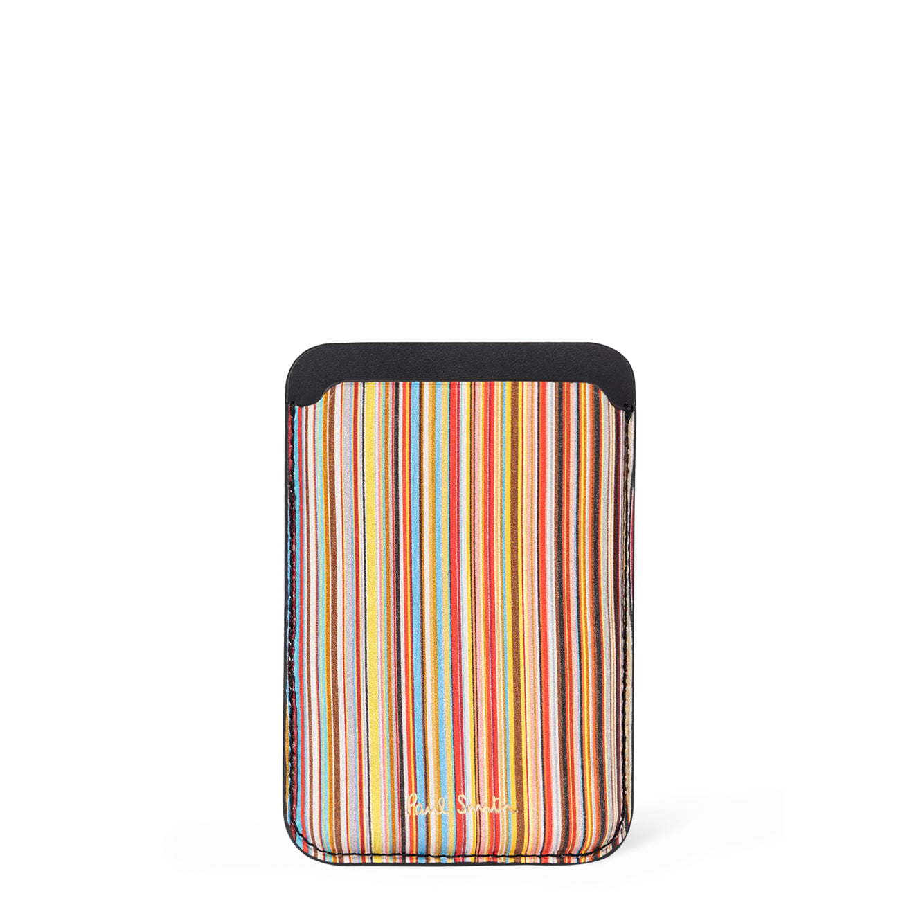 Paul Smith iPhone 15 Pro MagSafe Leather Signature Stripe Credit