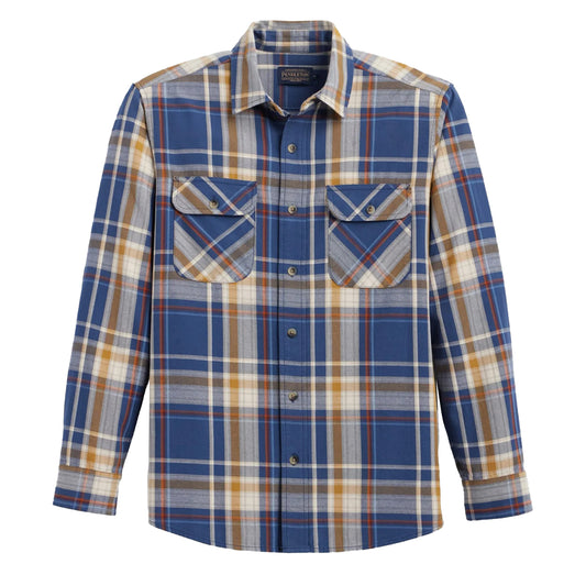 Pendleton Beach Shack Shirt Navy Multi Plaid