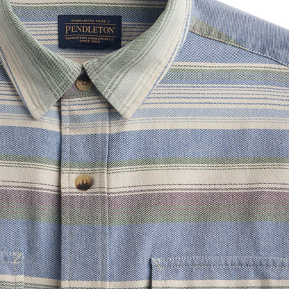 Pendleton Beach Shack Shirt Navy Stripe