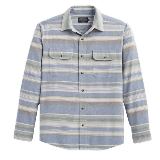 Pendleton Beach Shack Shirt Navy Stripe