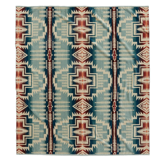 Pendleton Jacquard Towel For Two Silver Blue Harding Star - The Sporting Lodge