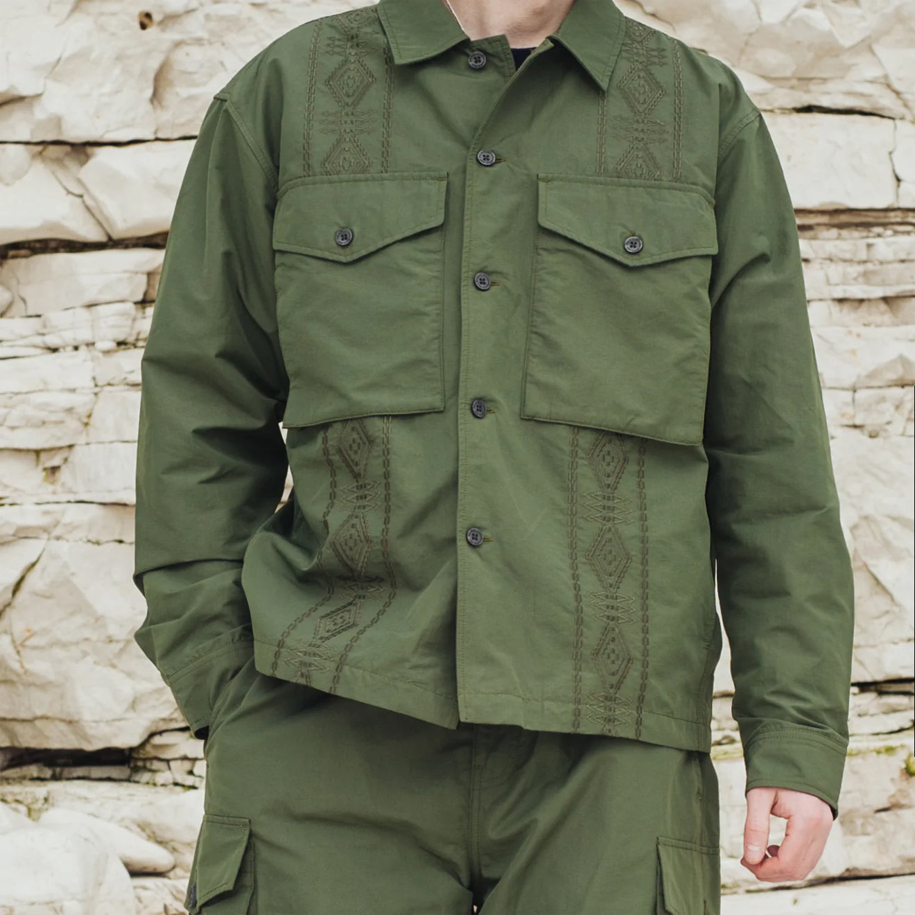 Pendleton Parachute Overshirt Olive
