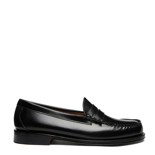 G.H.Bass Weejuns Larson Penny Loafers Black Leather - The Sporting Lodge