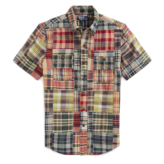 Polo Ralph Lauren Classic Fit Patchwork Madras Workshirt Madras Patchwork - The Sporting Lodge
