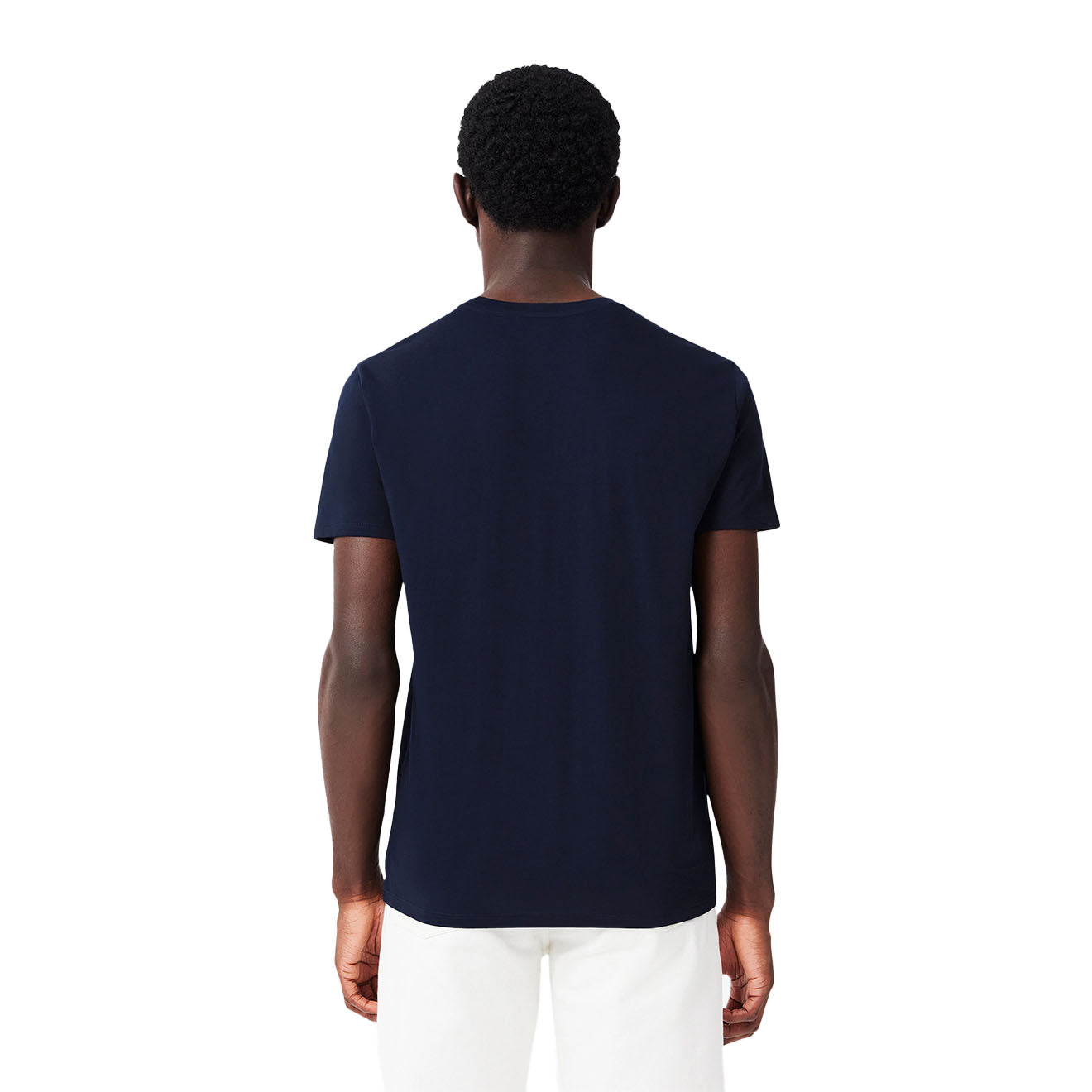 Lacoste Crew Neck Pima Cotton T-Shirt Navy Blue - The Sporting Lodge