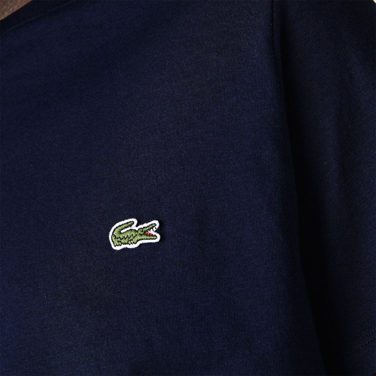 Lacoste Crew Neck Pima Cotton T-Shirt Navy Blue - The Sporting Lodge
