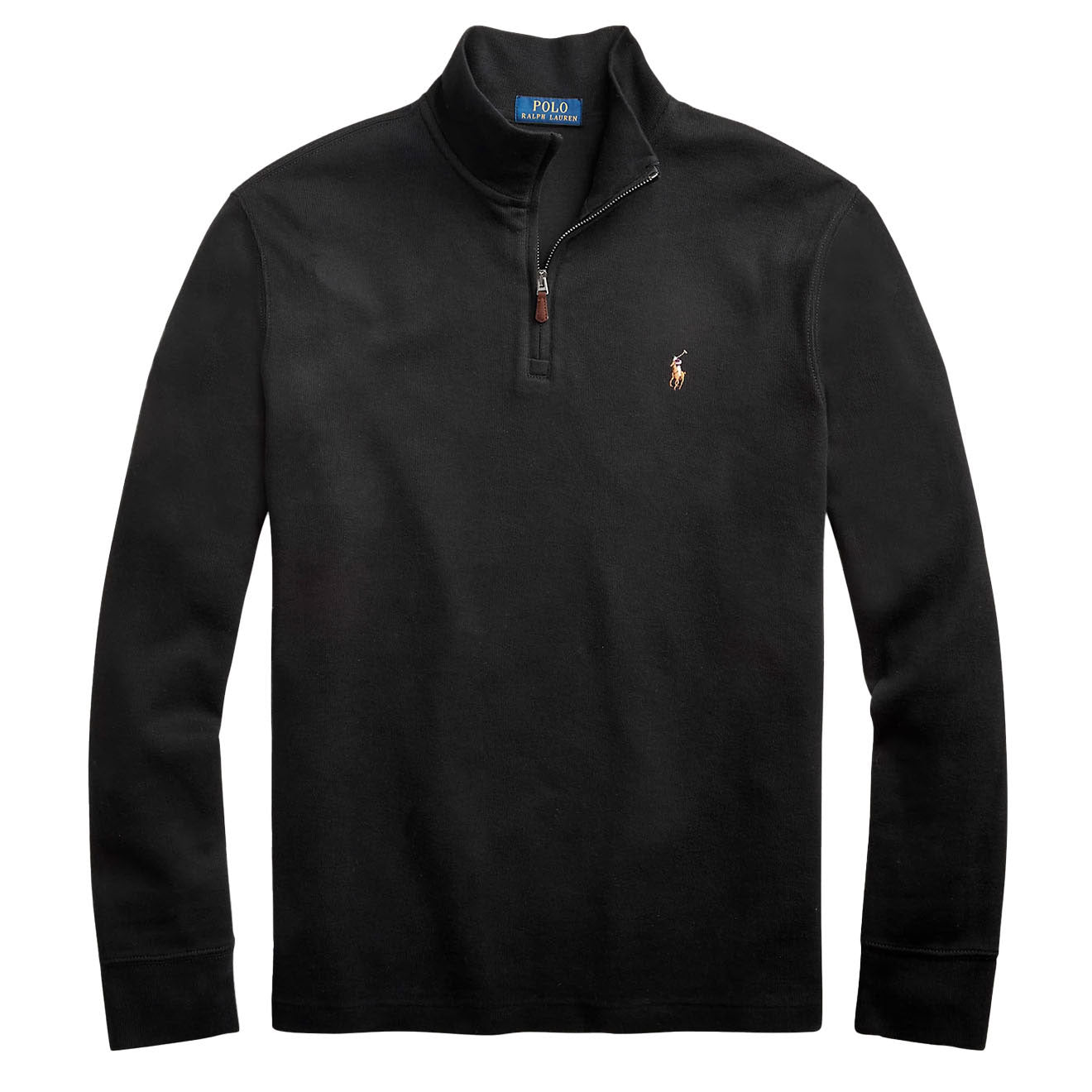 Polo Ralph Lauren Estate-Rib Quarter-Zip Pullover Polo Black The
