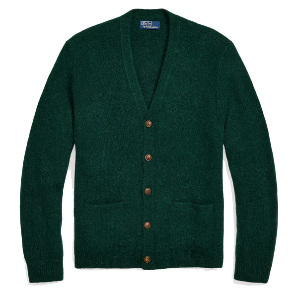 Polo Ralph Lauren Knit Cardigan Vacation Green Heather The