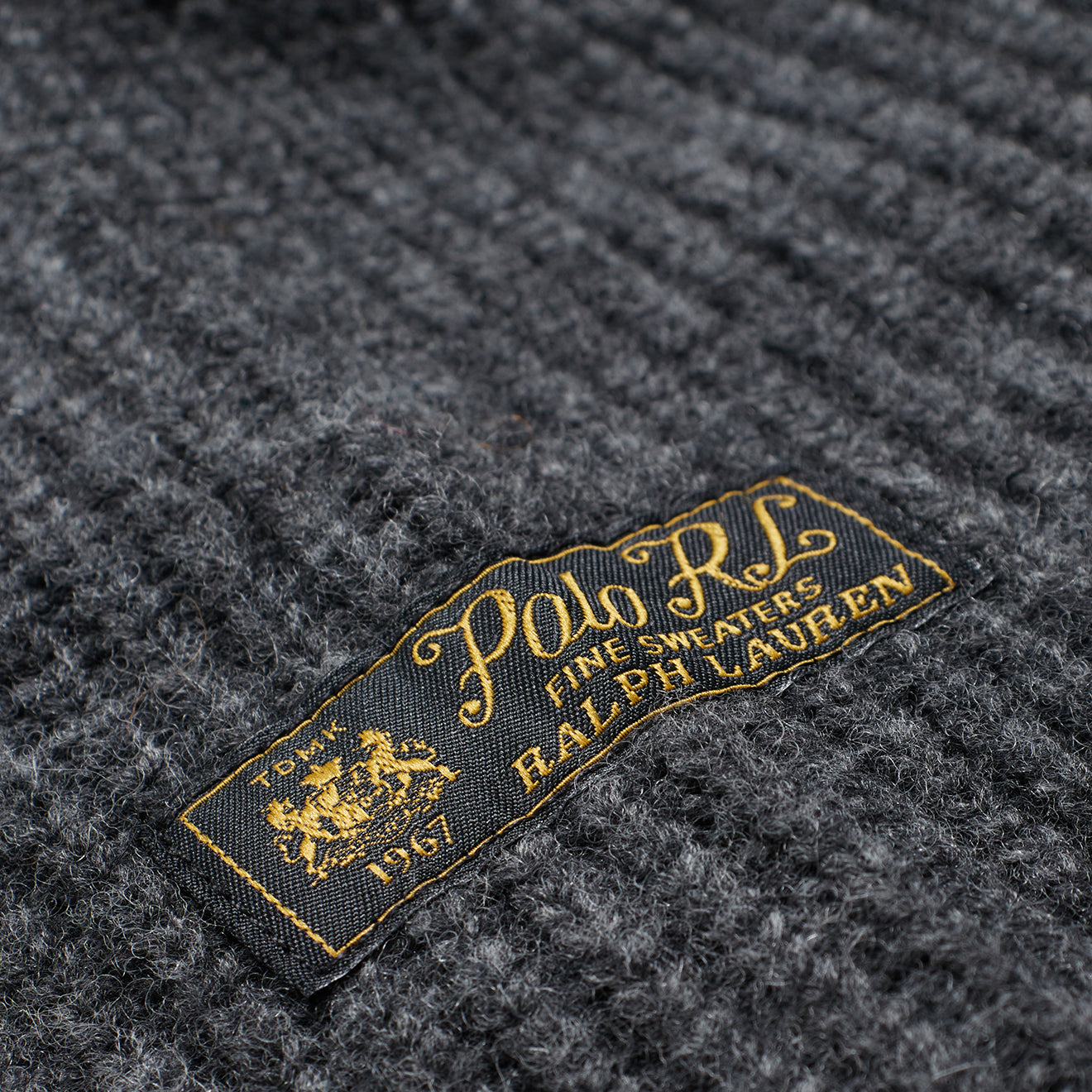 Polo Ralph Lauren Patch Knit Dark Charcoal Heather-3