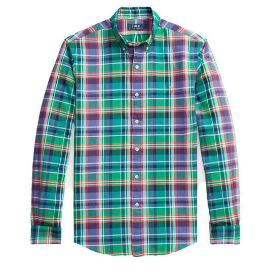 Polo Ralph Lauren Slim Fit Check Shirt Green / Purple Multi