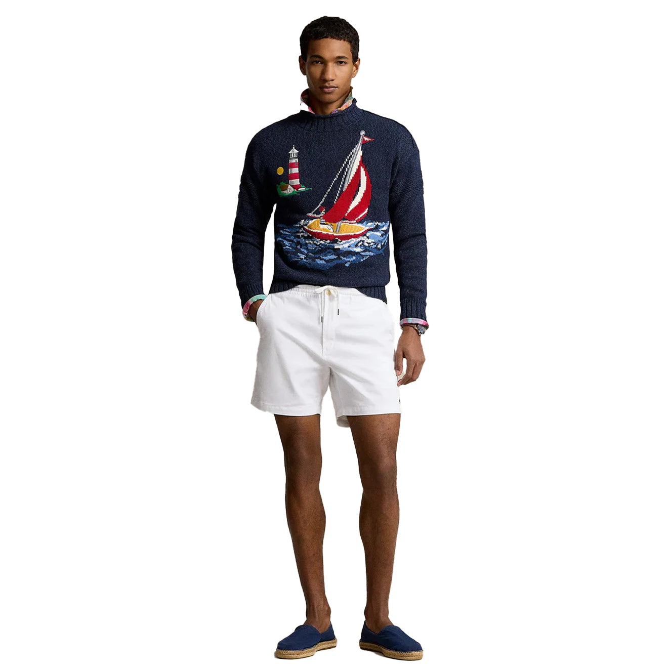 Polo Ralph Lauren 15-cm Polo Prepster Stretch Chino Short White - The Sporting Lodge