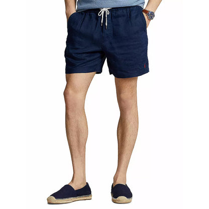 Polo Ralph Lauren 15.2 cm Polo Prepster Linen Short Newport Navy - The Sporting Lodge