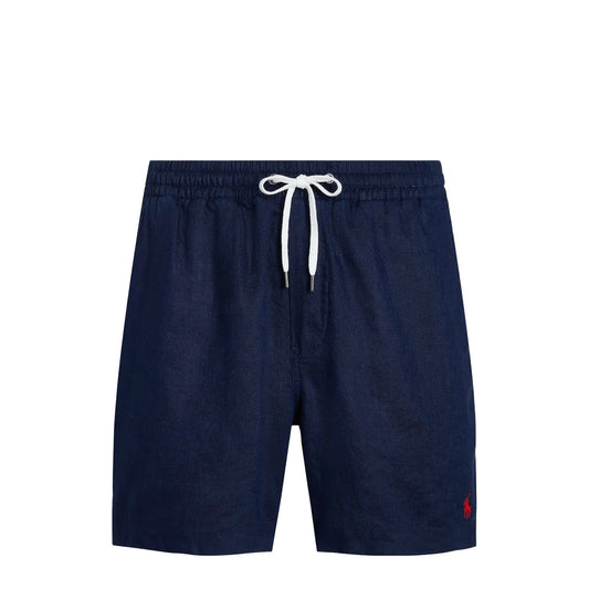 Polo Ralph Lauren 15.2 cm Polo Prepster Linen Short Newport Navy - The Sporting Lodge