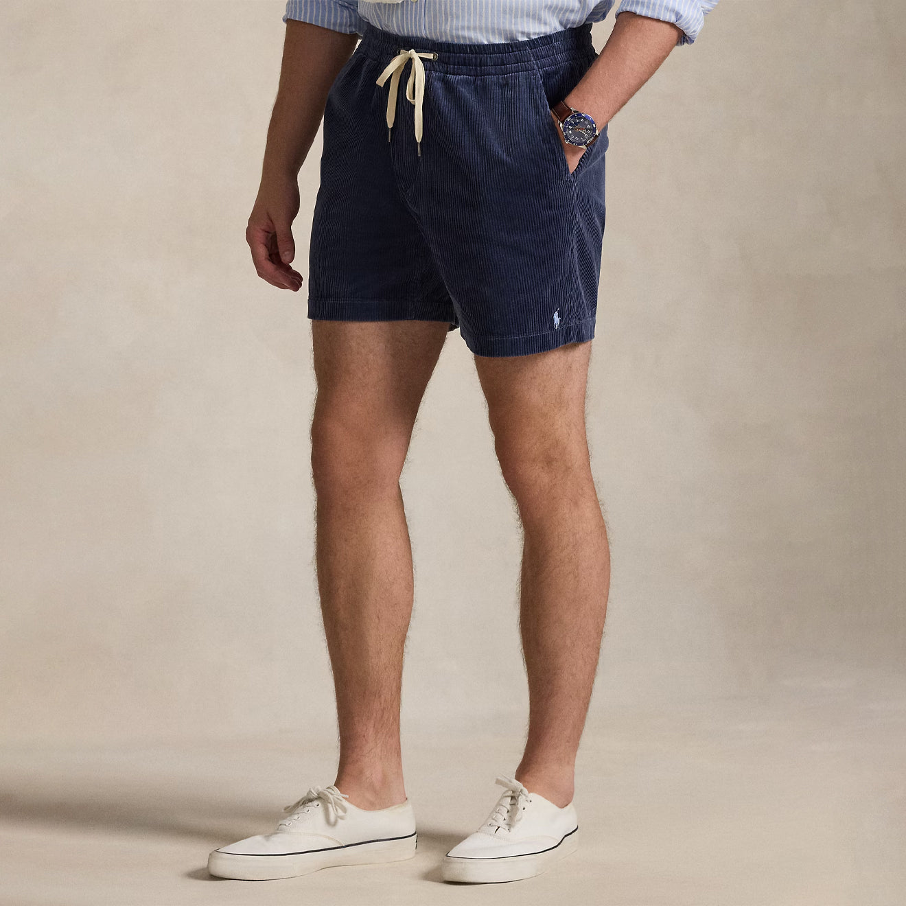 Polo Ralph Lauren 15 cm Polo Prepster Corduroy Shorts Boston Navy