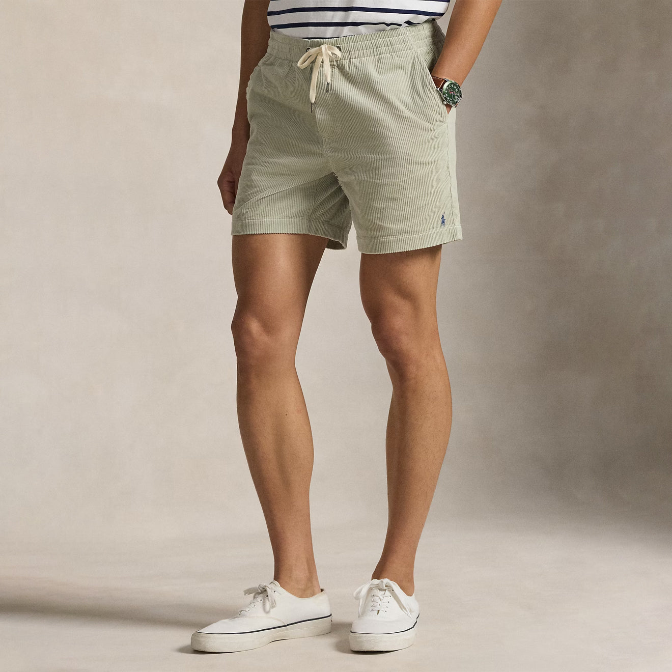 Polo Ralph Lauren 15 cm Polo Prepster Corduroy Shorts Khaki Stone