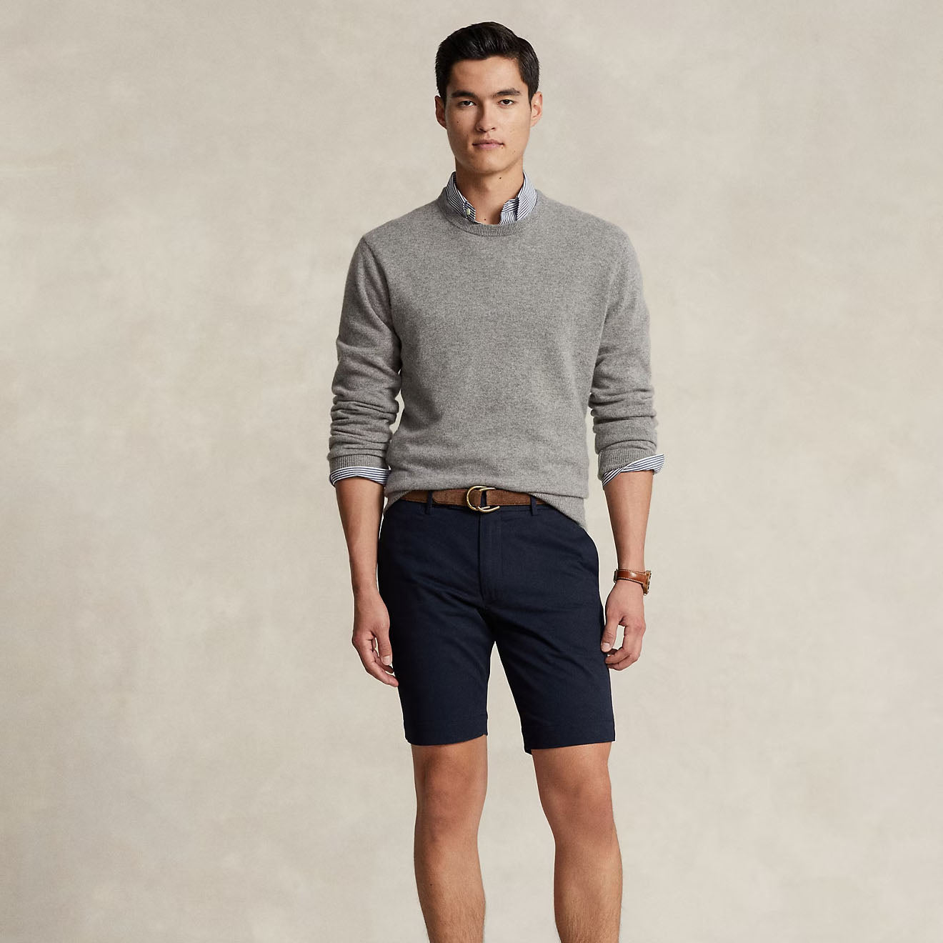 Polo Ralph Lauren 24-cm Stretch Slim Fit Chino Short Aviator Navy - The Sporting Lodge