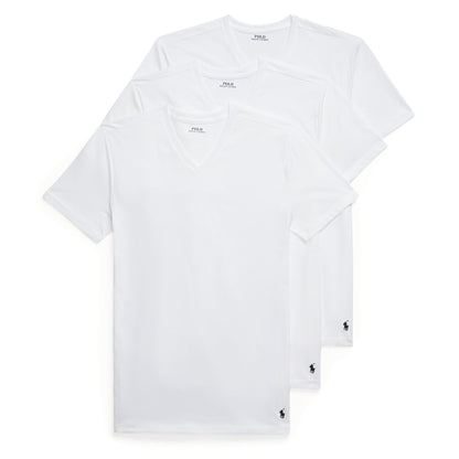 Polo Ralph Lauren 3-Pack S/S V-Neck Undershirt White