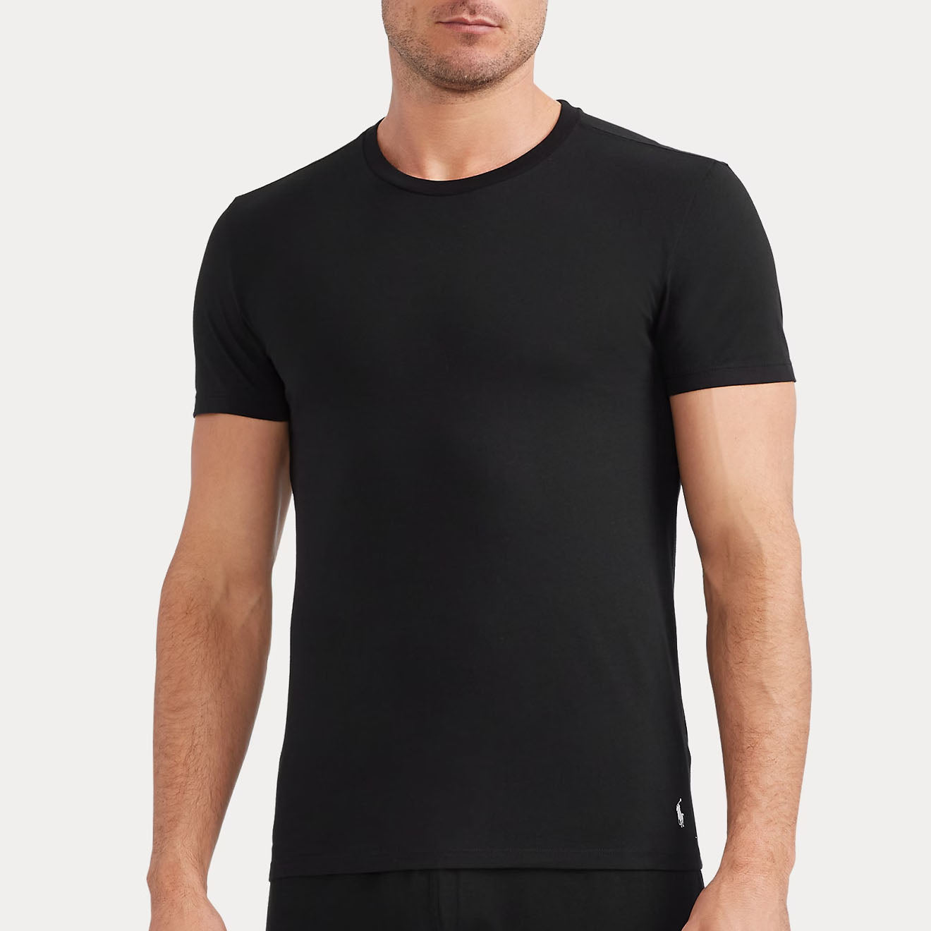 Polo Ralph Lauren 3-Pack S/S Crew Undershirt White / Black / Grey - The Sporting Lodge