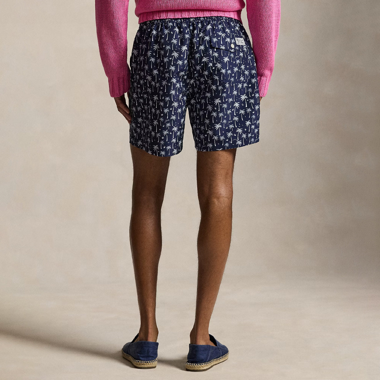 Polo Ralph Lauren 5.75-Inch Traveller Classic Swim Trunk Blue Polo Palms