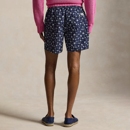 Polo Ralph Lauren 5.75-Inch Traveller Classic Swim Trunk Blue Polo Palms