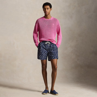 Polo Ralph Lauren 5.75-Inch Traveller Classic Swim Trunk Blue Polo Palms