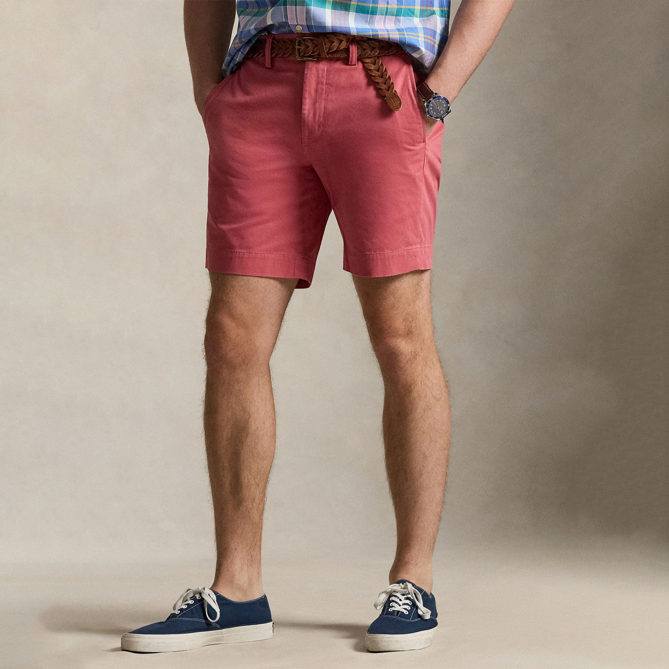 Polo Ralph Lauren 8-Inch Stretch Straight Fit Chino Short Adirondack Berry