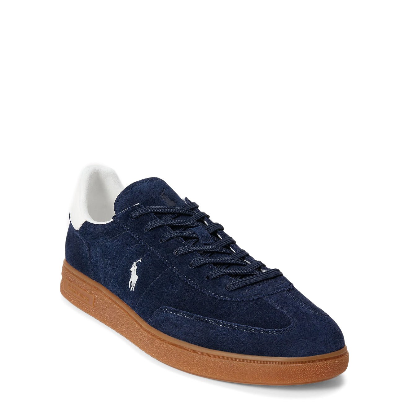 Polo Ralph Lauren Bedford Suede Trainer Navy / Deckwash White - The Sporting Lodge