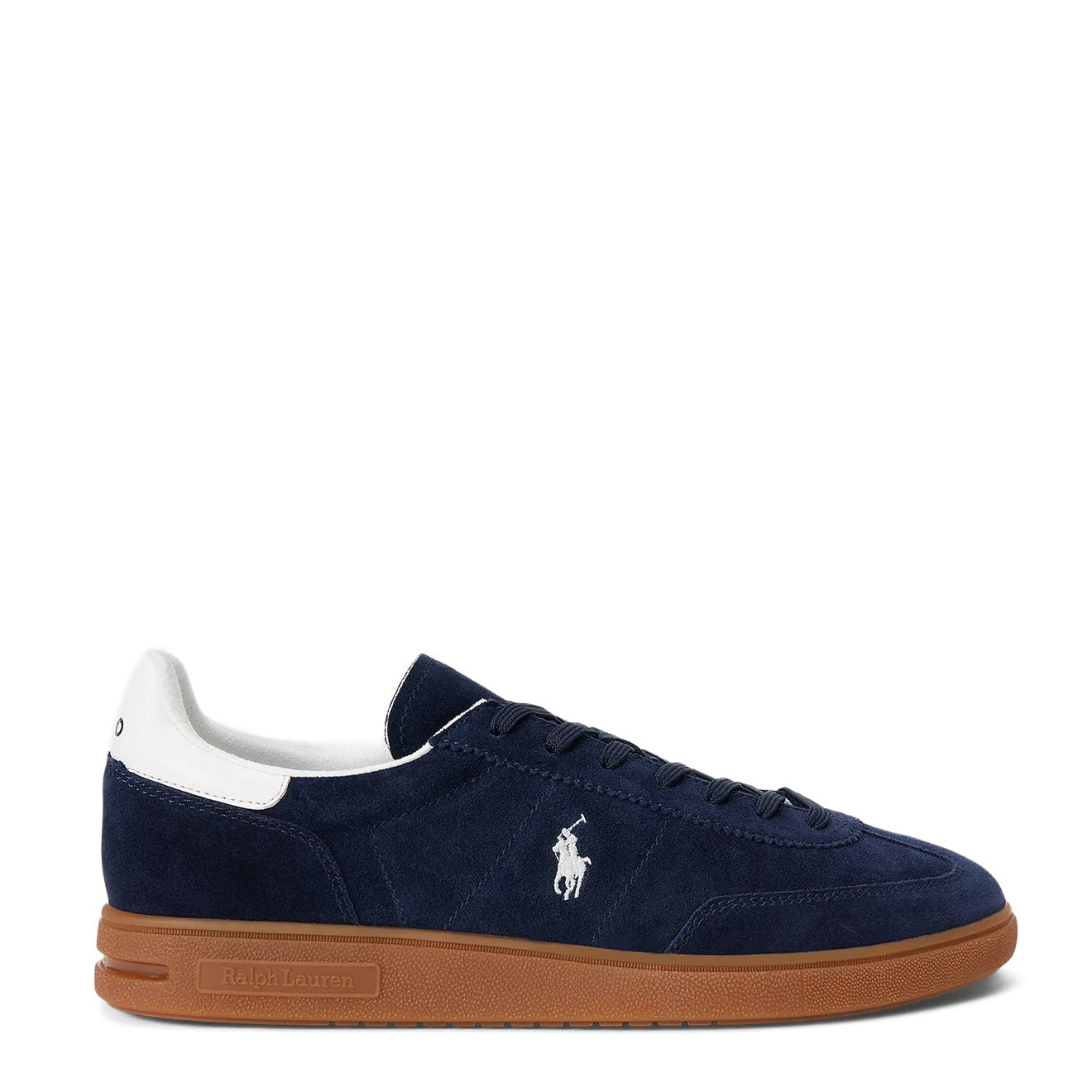 Polo Ralph Lauren Bedford Suede Trainer Navy / Deckwash White - The Sporting Lodge